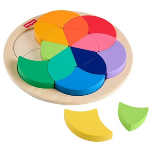 Fisher-Price Wood Color Wheel Puzzle (19 Pieces)