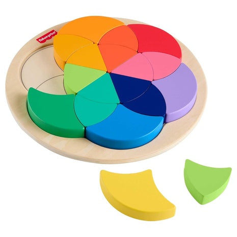 Fisher-Price Wood Color Wheel Puzzle (19 Pieces)