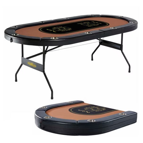10-Player Barrington Foldable Poker Table (No Assembly Required)