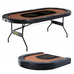 10-Player Barrington Foldable Poker Table (No Assembly Required)