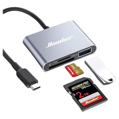 Hicober USB C To SD Micro SD Memory Card Reader