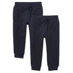 2-Pack The Children's Place Baby Boys' Active Fleece Jogger Pants