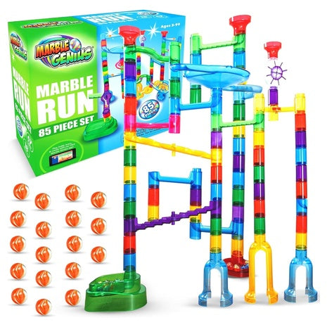 85-Piece Marble Genius Marble Run Explorer STEM Building Set