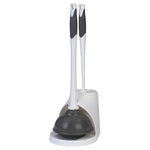 Clorox Toilet Plunger and Brush Bowl Set with Caddy Storage