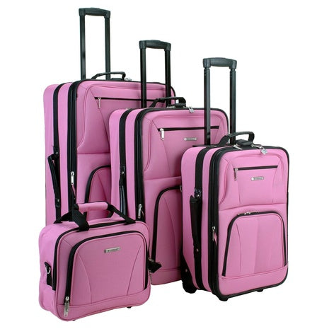 4-Piece Rockland Softside Expandable Luggage Set
