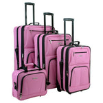 4-Piece Rockland Softside Expandable Luggage Set