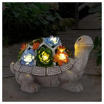 Nacome Solar Garden Outdoor Statues Turtle