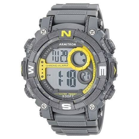 Armitron Sport Men's Digital Chronograph Resin Strap Watch