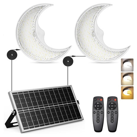 Solar Shed Dual Ceiling Light W/ Remotes