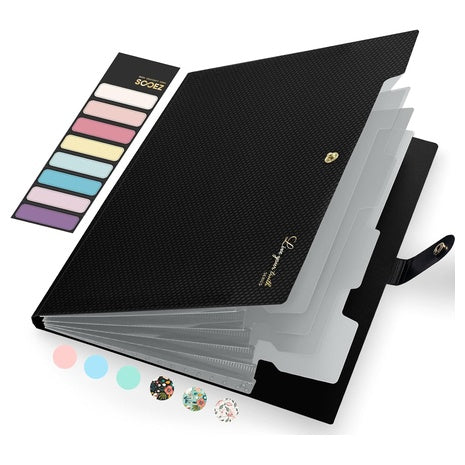 Accordion Expanding File Folder with Labels