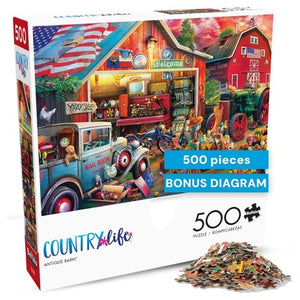 500 Piece Antique Barn Puzzle
