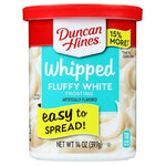Duncan Hines Whipped Fluffy White Flavored Frosting