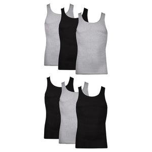 6-Pack Hanes Cotton Tank Undershirts