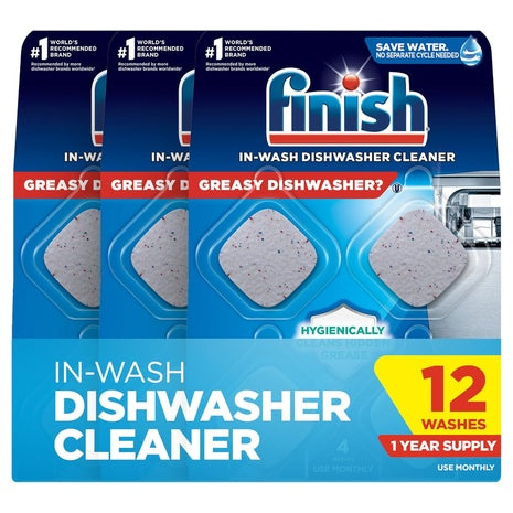 Finish Dishwasher Cleaner Tablets 12-Month Supply