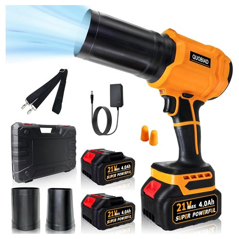 Cordless Turbo Jet Handheld Leaf Blower With 2x21V Batteries