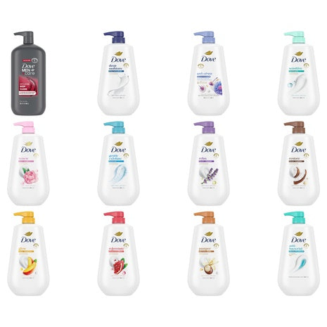 3 Pump Bottles of Dove Body Wash