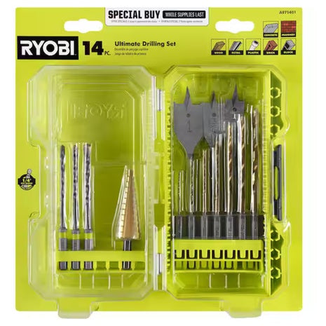 14-Piece RYOBI Ultimate Drilling Set