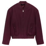 Women's Wool Bomber Jacket w/ Pockets