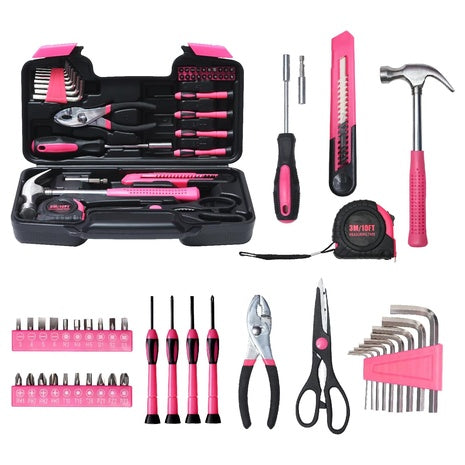 39-Piece Pink Light-Duty Tool Kit