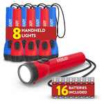 8 Everready LED Flashlights with Batteries