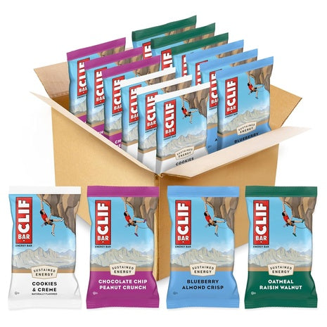 12-Pack CLIF Bar Energy Protein Bar Variety Pack (OU-D)