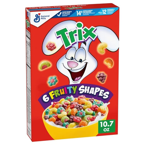 2 Boxes Trix Fruity Cereal