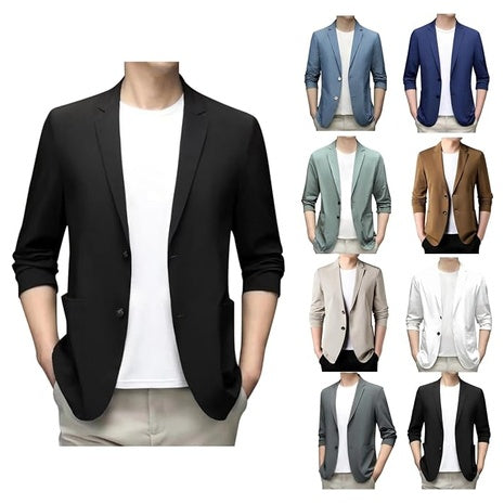 Men's Lightweight Unlined Casual Blazer