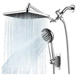 11.8" Rectangular High Pressure Rainfall Shower Head W/ Handheld