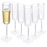 24 Plastic Champagne Flutes