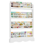 Homfa 4-Tier Kid's Book Shelf