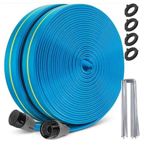 100Ft Heavy Duty Upgrade Flat Sprinkler Soaker Hose