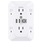 Surge Protector With 6 Outlets and 4 USB Ports