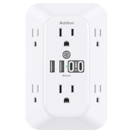 Surge Protector With 6 Outlets and 4 USB Ports