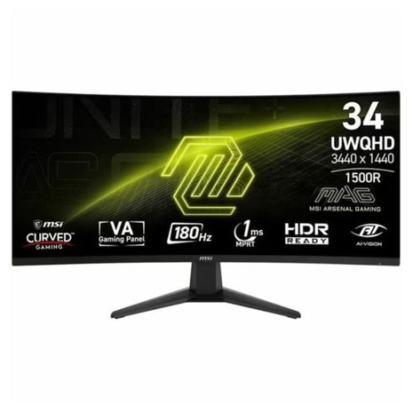34" Msi MAG 346CQ WQHD 180Hz 1ms VA Freesync Gaming Monitor