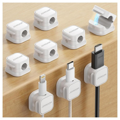 6-Pack Joyroom Adhesive Wire Holder Magnetic Cable Clip