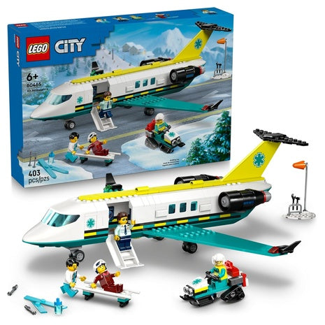 Lego City Emergency Air Ambulance Airplane Building Toy