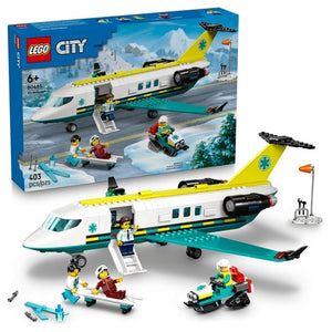 Lego City Emergency Air Ambulance Airplane Building Toy