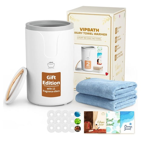 20L Luxury Towel Warmer with Dual Heat & Presets