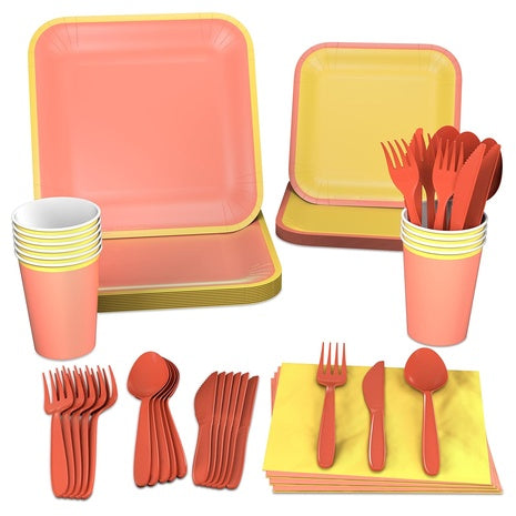 72-Piece Crayola Color Pop Party Supplies Set