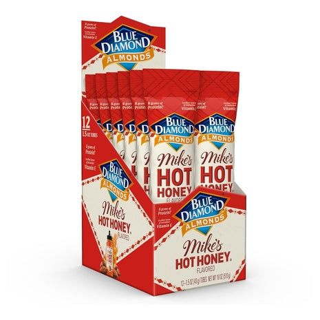 12-Pack Blue Diamond Mike’s Hot Honey Almonds (1.5oz)