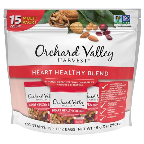 15-Pack Orchard Valley Heart Healthy Snack Mix