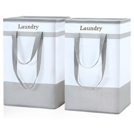 2 Collapsible Laundry Hampers With Handles