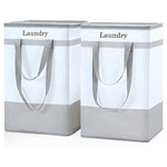 2 Laundry Hampers with Easy Carry Handles