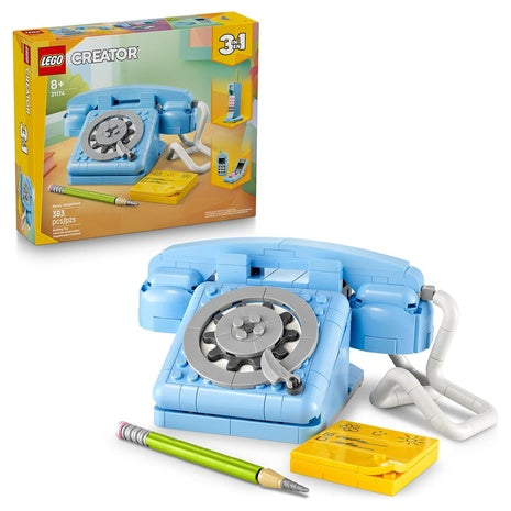 LEGO Creator 3-in-1 Retro Telephone Building Toy kit