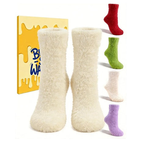 5-Pairs Buttery Soft Fuzzy Socks