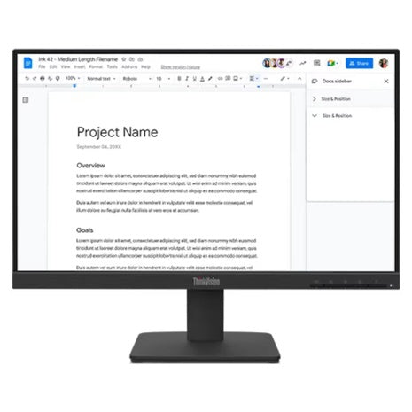 21.5" Lenovo ThinkVision FHD 100Hz 4ms IPS Monitor