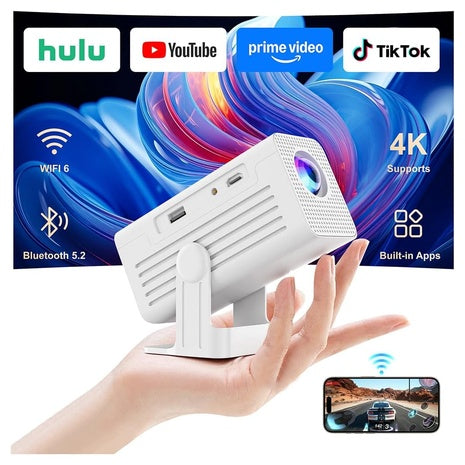 Mini Projector with 4K Support