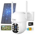 4G LTE Solar 2K PTZ Outdoor Security Camera with Audio & Night Vision