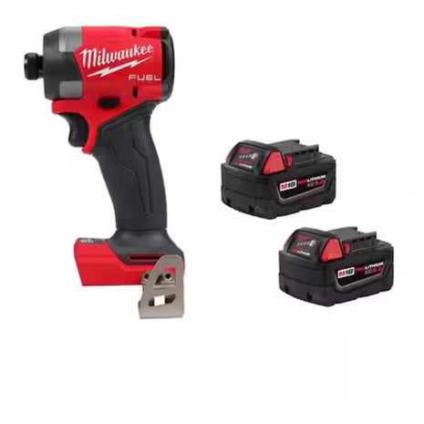 Milwaukee 1/4" Hex Impact Driver W/ 2x M18 5.0Ah Batteries