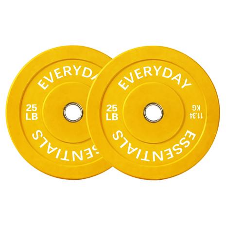 25 Lbs Pair Olympic Bumper Weight Plates